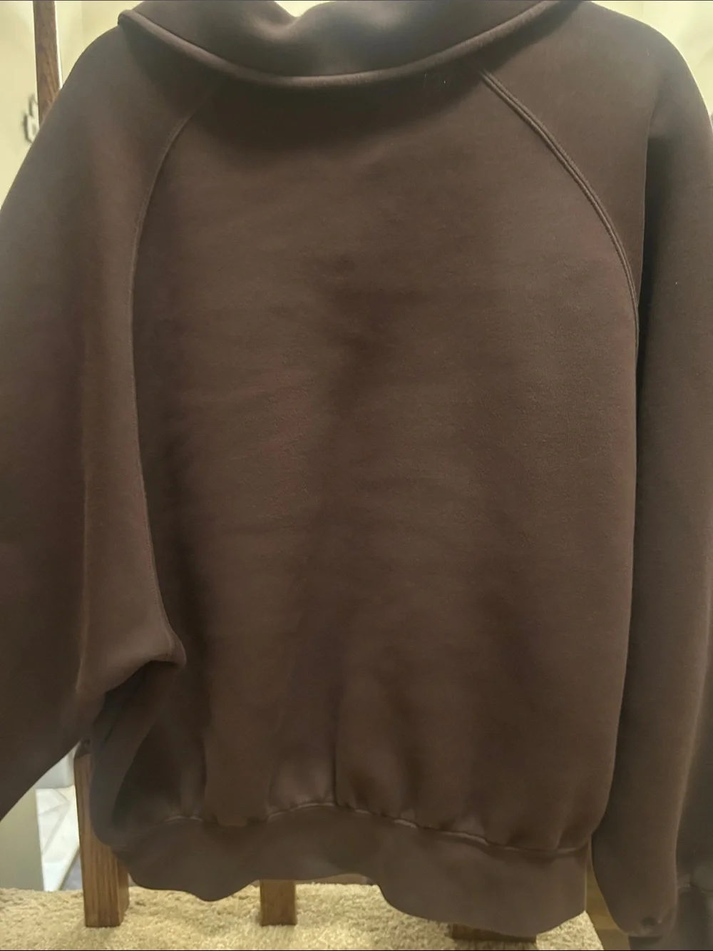 Nike Men’s Brown Quarter-Zip Pullover Sweater